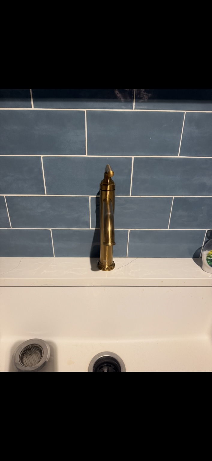 Kitchen faucet service from a Last Call project